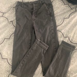 AE jeans, grey, worn 2x